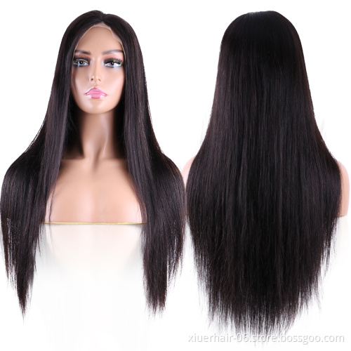 Wholesale 16-30 inches 10a Grade 100% Virgin Human Hair for Black Women 13x4 Transparent Lace Frontal Wigs